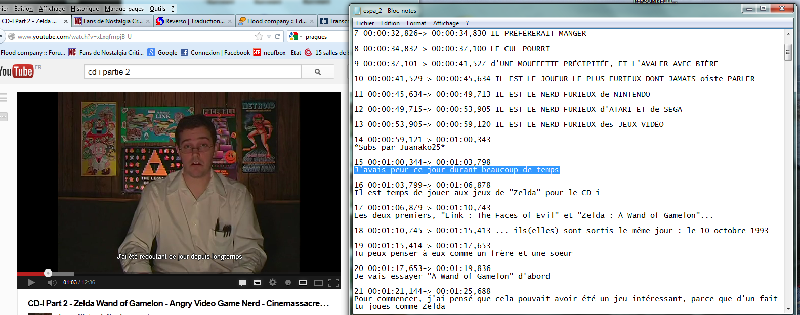 (Sous-titrage en "Closed Captions" sur Youtube) Ma méthode de sous titrage Tuto10-3abe641