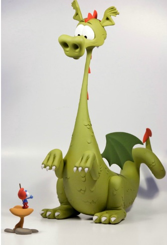 Figurine Fafnir et le Grand Schtroumpf par Fariboles Fafnir-3cc3515